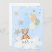 Teddy Bear Baby Dusche 12x18 Programm (Vorne/Hinten)