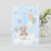 Teddy Bear Baby Dusche 12x18 Programm (Stehend Vorderseite)
