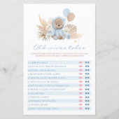 Teddy Bear Baby Dusche Alte Ehefrauen Tale Game (Vorderseite)