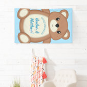 Teddy Bear Baby Dusche Banner (Insitu)