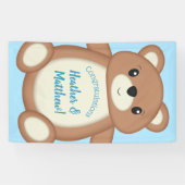 Teddy Bear Baby Dusche Banner (Horizontal)
