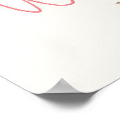 Teddy Bear Baby Dusche Begrüßungszeichen Poster (Ecke)