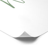 Teddy Bear Baby Dusche Begrüßungszeichen Poster (Ecke)