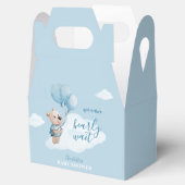 Teddy Bear Baby Dusche Blau Geschenkschachtel (Geöffnet)