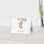 Teddy Bear Baby Dusche danke Gehäuse Karte (Vorderseite)