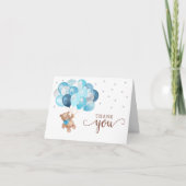 Teddy Bear Baby Dusche Danke Karte (Vorderseite)