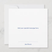 Teddy Bear Baby Dusche Danke Karte (Rückseite)