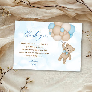 Teddy Bear Baby Dusche Dankeskarte