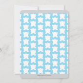 Teddy Bear Baby Dusche Einladung (Rückseite)