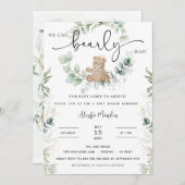 Teddy Bear Baby Dusche Einladung (Vorne/Hinten)