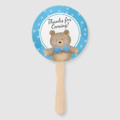 Teddy Bear Baby Dusche frühzeitig abwarten Fächer (Rückseite)