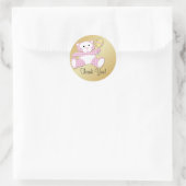 Teddy Bear Baby Dusche Gefallen Dankeschön Sticker (Tasche)