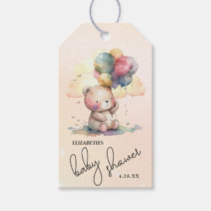 Teddy Bear Baby Dusche Geschenkanhänger
