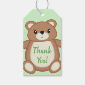 Teddy Bear Baby Dusche Geschenkanhänger (Vorderseite)