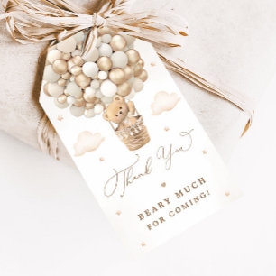Teddy Bear Baby Dusche Geschenkanhänger