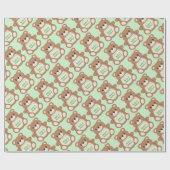 Teddy Bear Baby Dusche Geschenkpapier (Flach)