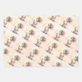 Teddy Bear Baby Dusche Geschenkpapier Set (Vorderseite 3)