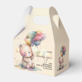 Teddy Bear Baby Dusche Geschenkschachtel (Rückseite)