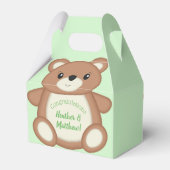 Teddy Bear Baby Dusche Geschenkschachtel (Rückseite)