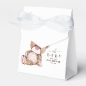 Teddy Bear Baby Dusche, Girl Pink Bear Baby Dusche Geschenkschachtel (Vorderseite)