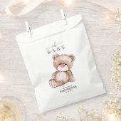 Teddy Bear Baby Dusche, Girl Pink Bear Baby Dusche Geschenktütchen (Ausgeschnitten)