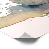 Teddy Bear Baby Dusche Grosser Empfang Poster (Ecke)