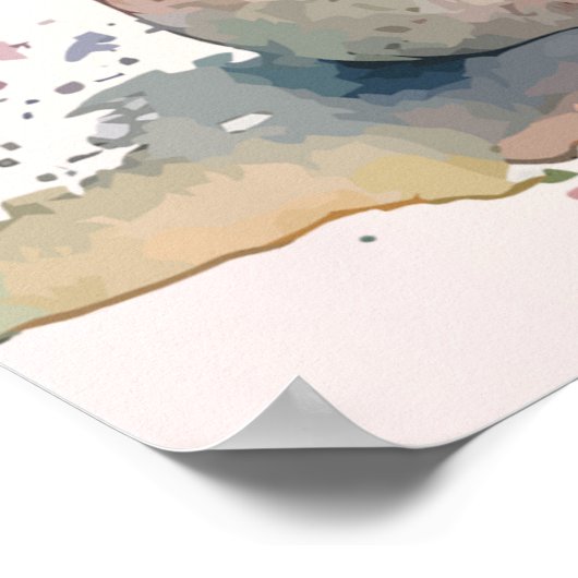 Teddy Bear Baby Dusche Grosser Empfang Poster (Ecke)