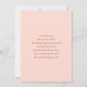 Teddy Bear Baby Dusche Mädchen Einladung (Rückseite)