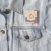 Teddy Bear Baby Dusche mit Retro Circles Button (Beispiel)