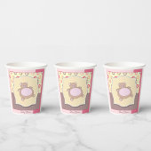 Teddy Bear Baby Dusche mit Retro Circles Pappbecher