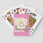 Teddy Bear Baby Dusche mit Retro Circles Spielkarten (Rückseite)