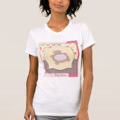 Teddy Bear Baby Dusche mit Retro Circles T-Shirt (Vorderseite)