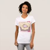 Teddy Bear Baby Dusche mit Retro Circles T-Shirt (Vorne ganz)