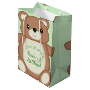 Teddy Bear Baby Dusche Mittlere Geschenktüte