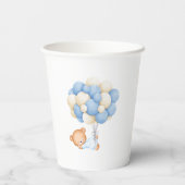 Teddy Bear Baby Dusche Pappbecher (Rückseite)