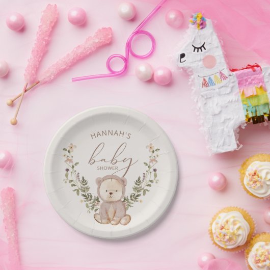 Teddy Bear Baby Dusche Pappteller (Party)