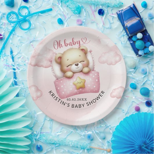 Teddy Bear Baby Dusche Pappteller (Party)