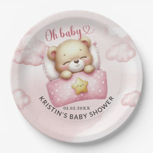Teddy Bear Baby Dusche Pappteller