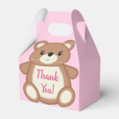 Teddy Bear Baby Dusche Pink Girl Geschenkschachtel (Vorderseite)
