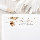 Teddy Bear Baby Dusche Rücksendeadresse (Insitu)