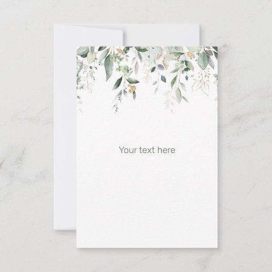 Teddy Bear Baby Dusche Save the Date (Rückseite)