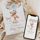 Teddy Bear Baby Dusche Save the Date wir können fr Einladung