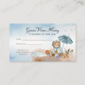 Teddy Bear Baby Dusche schätzt, wie viele Candies Begleitkarte (Vorderseite)