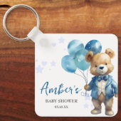 Teddy Bear Baby Dusche Schlüsselanhänger (Vorderseite)