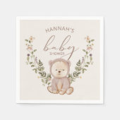 Teddy Bear Baby Dusche Serviette (Vorderseite)