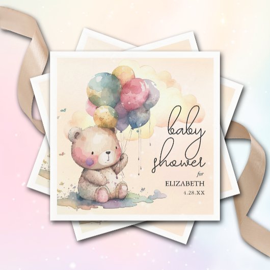 Teddy Bear Baby Dusche Serviette