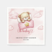 Teddy Bear Baby Dusche Serviette (Vorderseite)
