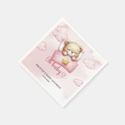 Teddy Bear Baby Dusche Serviette (Ecke)