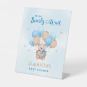 Teddy Bear Baby Dusche Sockelschild (Vorderseite)
