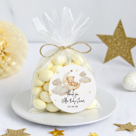 Teddy Bear Baby Dusche - Über dem Moon Thema Geschenkanhänger